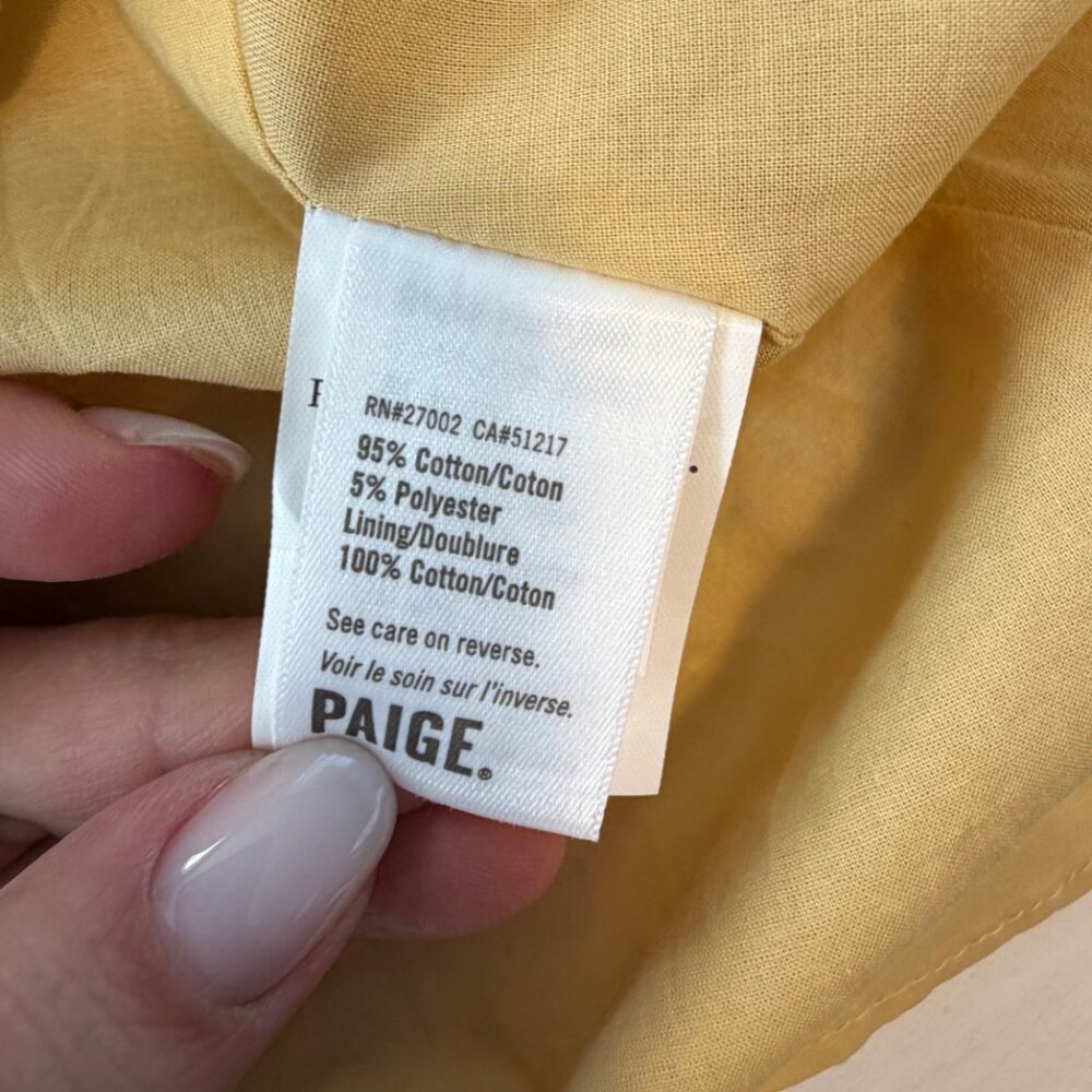 Revolve Paige Tamika Yellow Floral Tie Strap Midi Dress Size Small - Picture 12 of 15